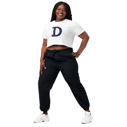 Detroit 'Old French D' Relaxed Crop Top