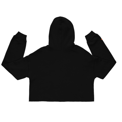 Michigan Upper Peninsula Hoodie (w/ Embroidered Orange UP Outline) | Premium Cropped