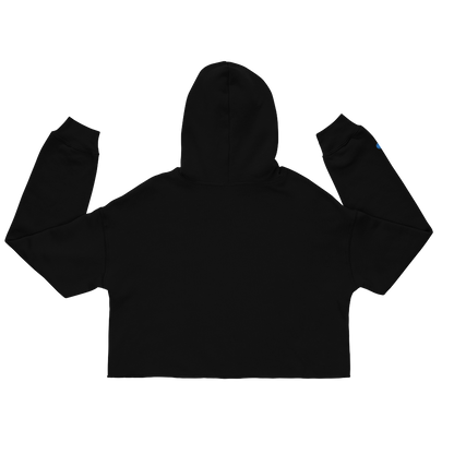 Michigan Upper Peninsula Hoodie (w/ Embroidered Azure UP Outline) | Premium Cropped