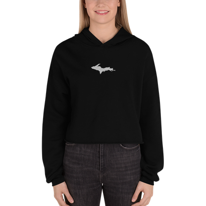 Michigan Upper Peninsula Hoodie (w/ Embroidered UP Outline) | Premium Cropped