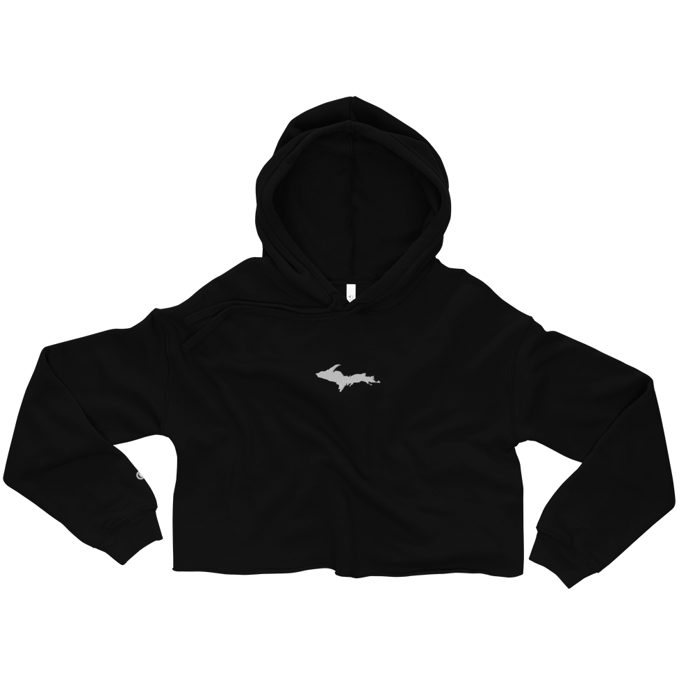 Michigan Upper Peninsula Hoodie (w/ Embroidered UP Outline) | Premium Cropped