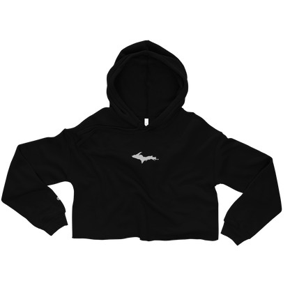 Michigan Upper Peninsula Hoodie (w/ Embroidered UP Outline) | Premium Cropped