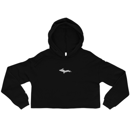 Michigan Upper Peninsula Hoodie (w/ Embroidered UP Outline) | Premium Cropped