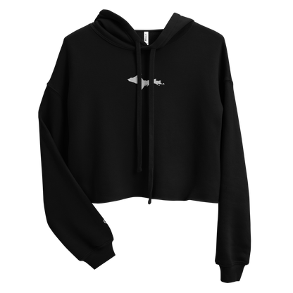 Michigan Upper Peninsula Hoodie (w/ Embroidered UP Outline) | Premium Cropped