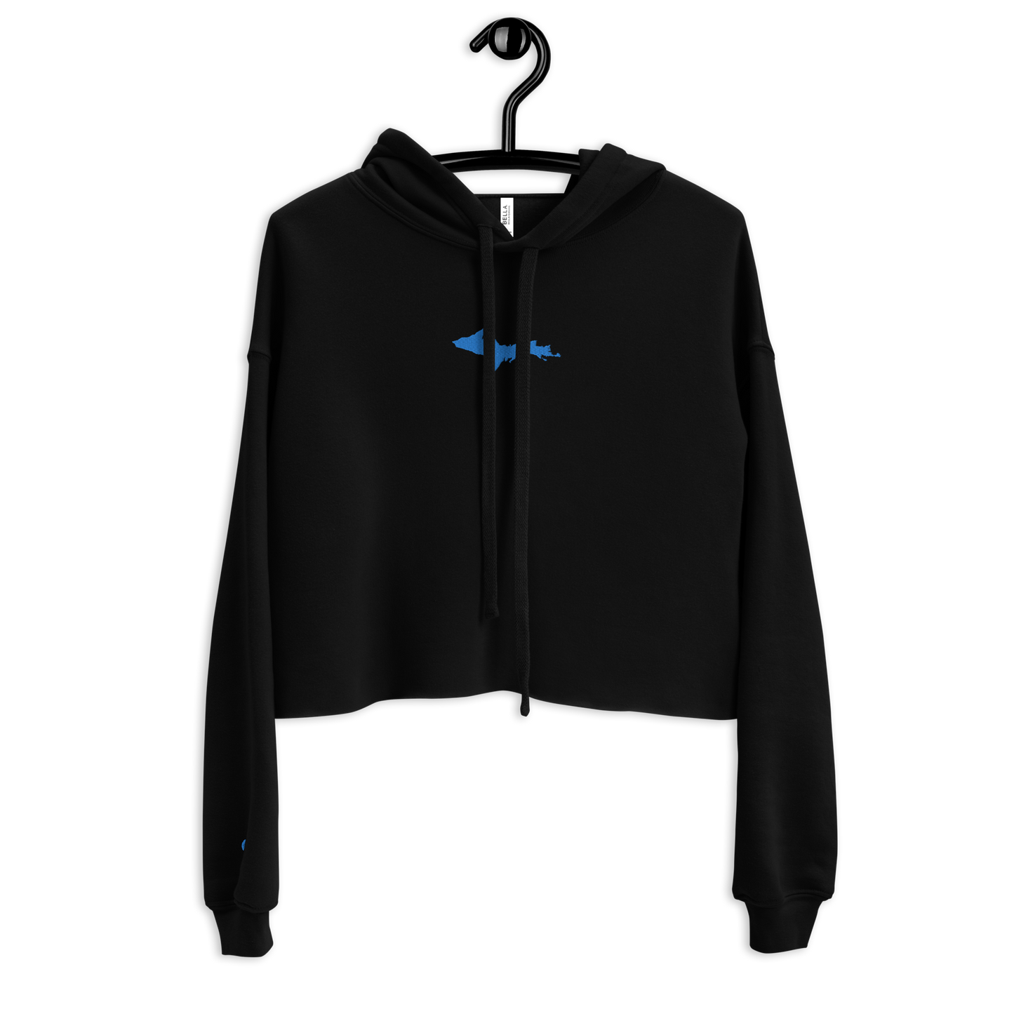 Michigan Upper Peninsula Hoodie (w/ Embroidered Azure UP Outline) | Premium Cropped