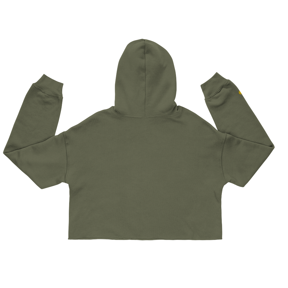 Michigan Upper Peninsula Hoodie (w/ Embroidered Gold UP Outline) | Premium Cropped