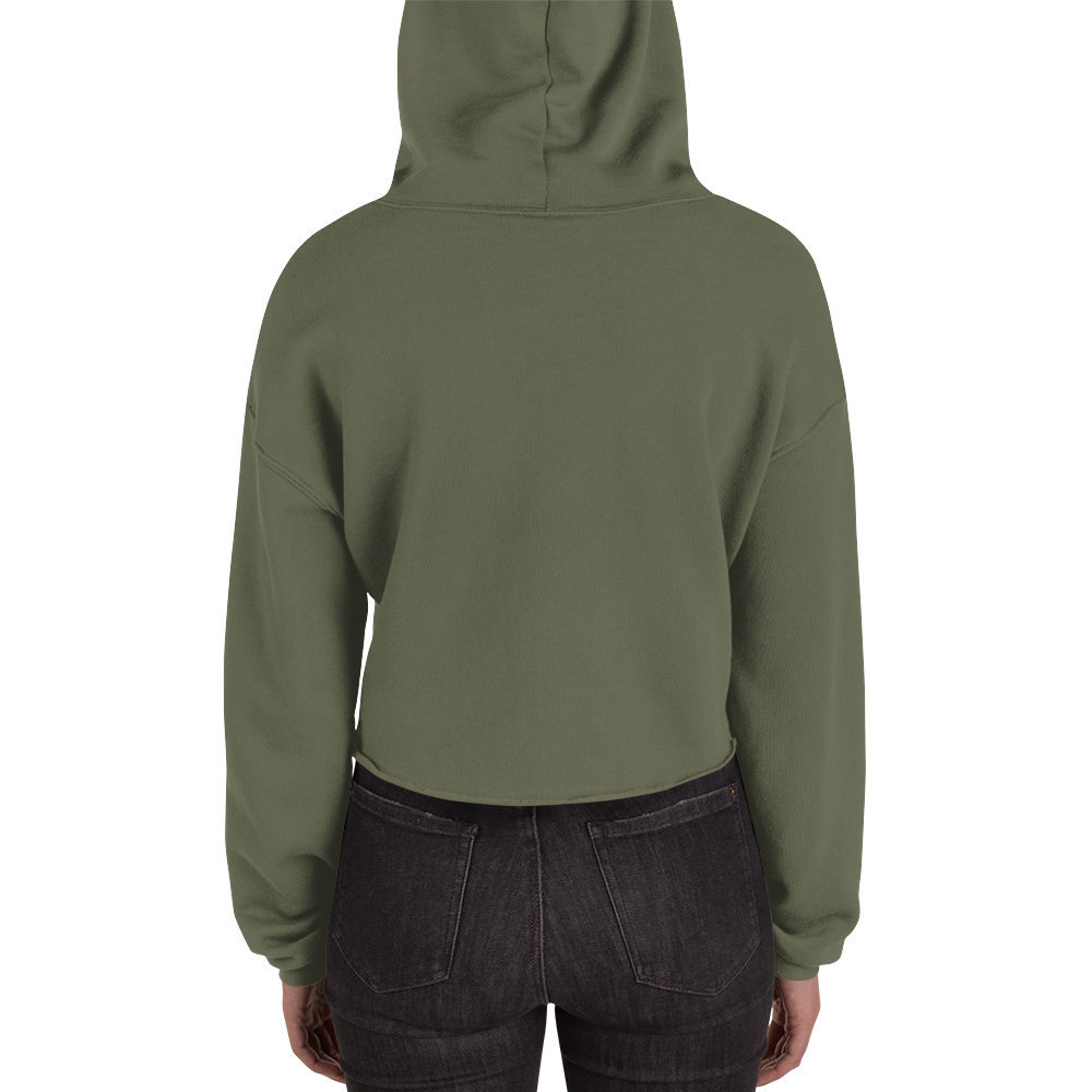 Michigan Upper Peninsula Hoodie (w/ Embroidered Gold UP Outline) | Premium Cropped