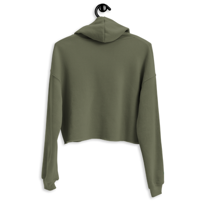 Michigan Upper Peninsula Hoodie (w/ Embroidered Green UP Outline) | Premium Cropped