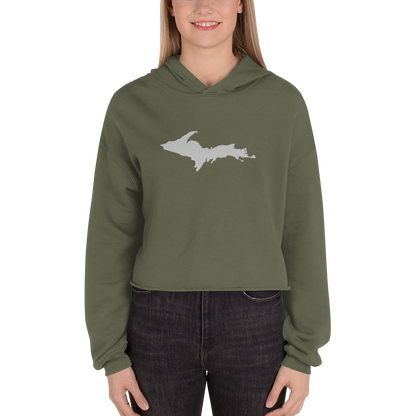 Michigan Upper Peninsula Premium Cropped Hoodie