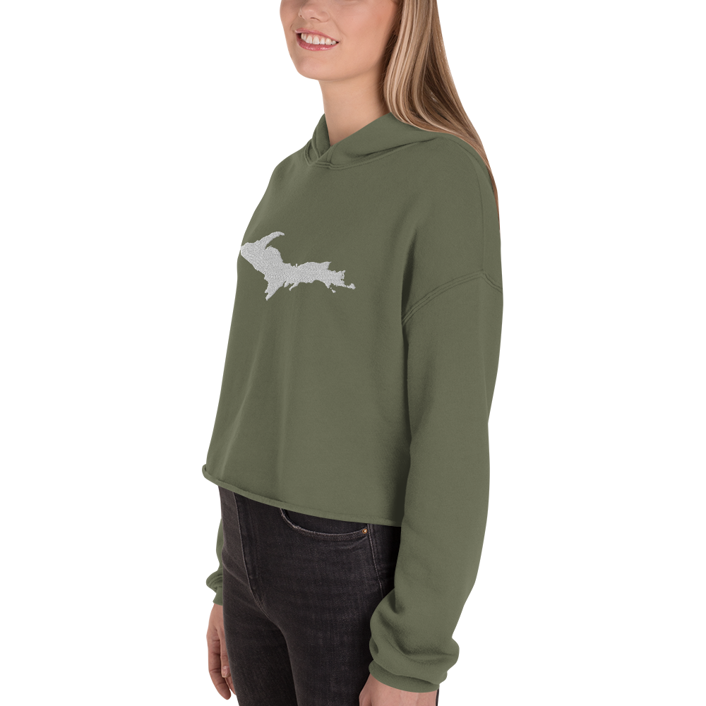 Michigan Upper Peninsula Premium Cropped Hoodie