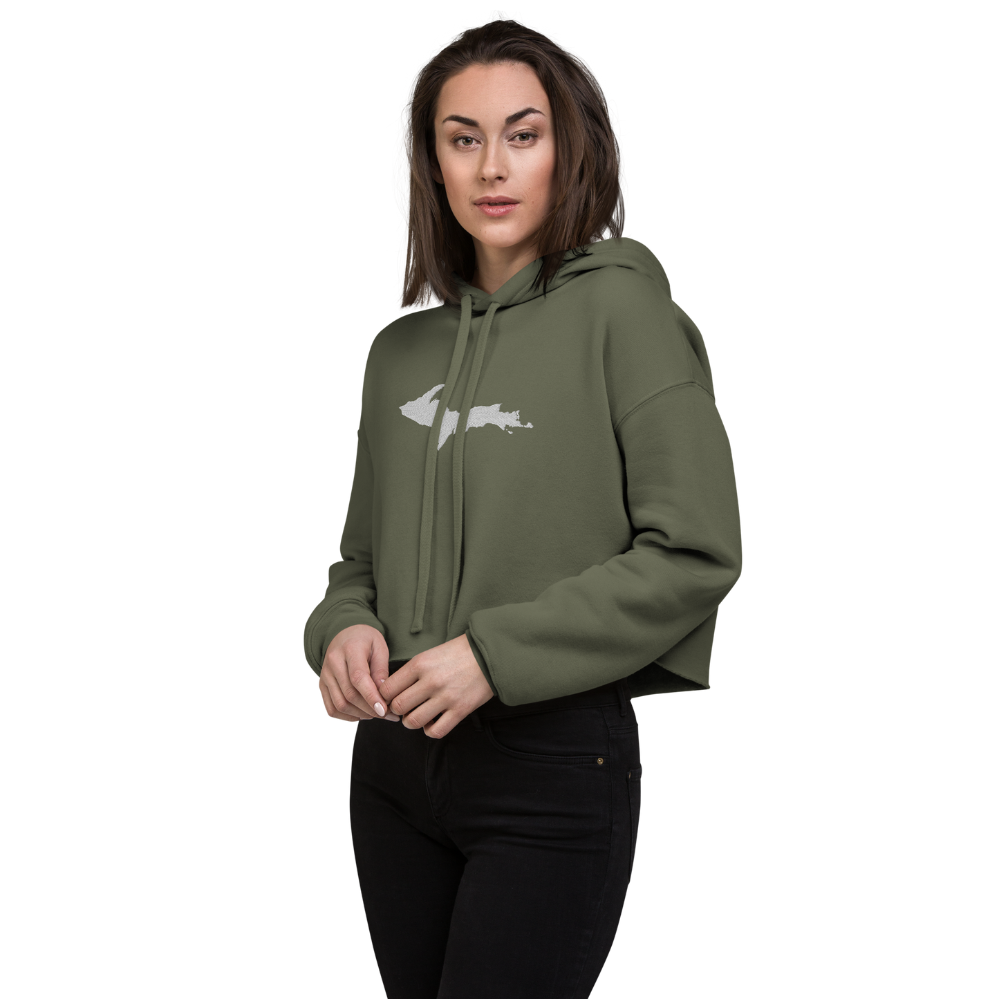 Michigan Upper Peninsula Premium Cropped Hoodie