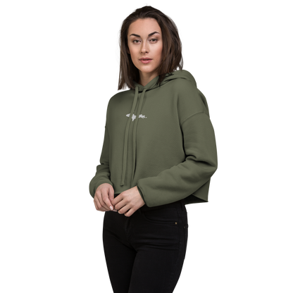 Michigan Upper Peninsula Hoodie (w/ Embroidered UP Outline) | Premium Cropped