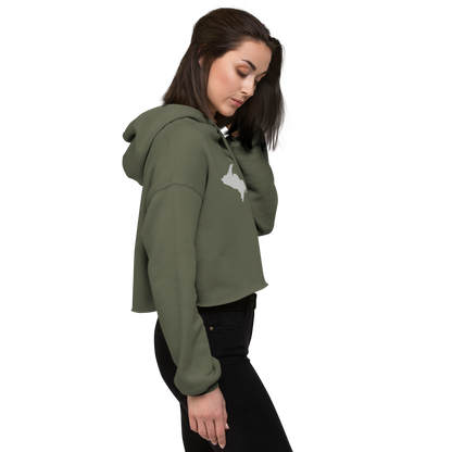 Michigan Upper Peninsula Premium Cropped Hoodie