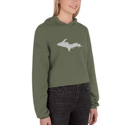 Michigan Upper Peninsula Premium Cropped Hoodie