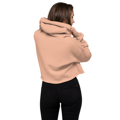 Michigan Upper Peninsula Hoodie (w/ Embroidered Pink UP Outline) | Premium Cropped