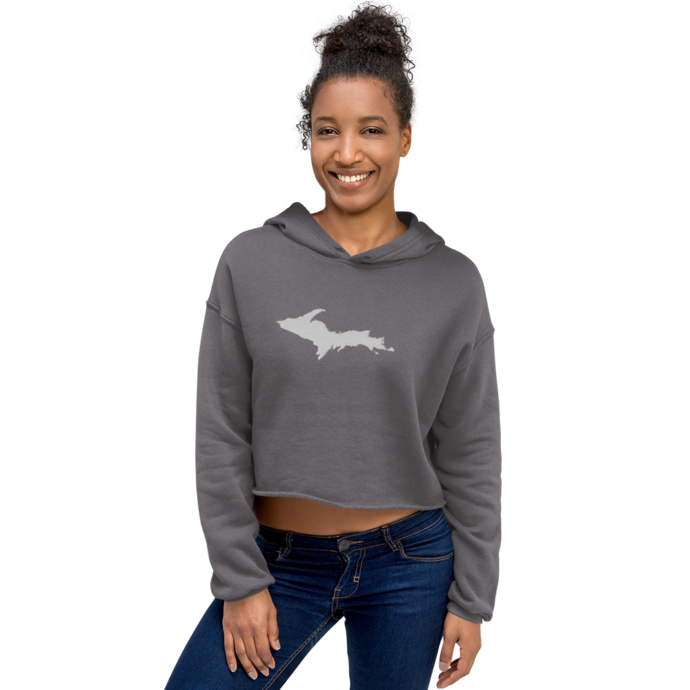 Michigan Upper Peninsula Premium Cropped Hoodie