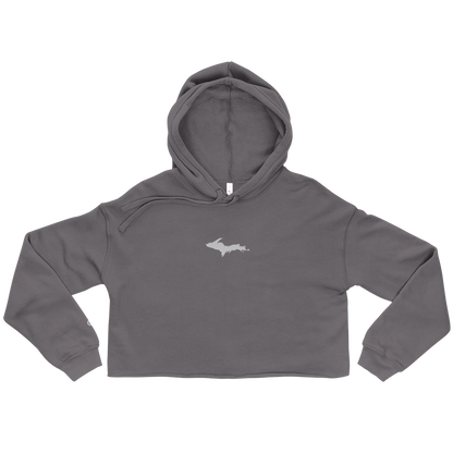 Michigan Upper Peninsula Hoodie (w/ Embroidered UP Outline) | Premium Cropped