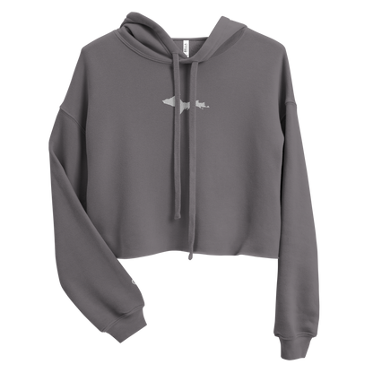 Michigan Upper Peninsula Hoodie (w/ Embroidered UP Outline) | Premium Cropped