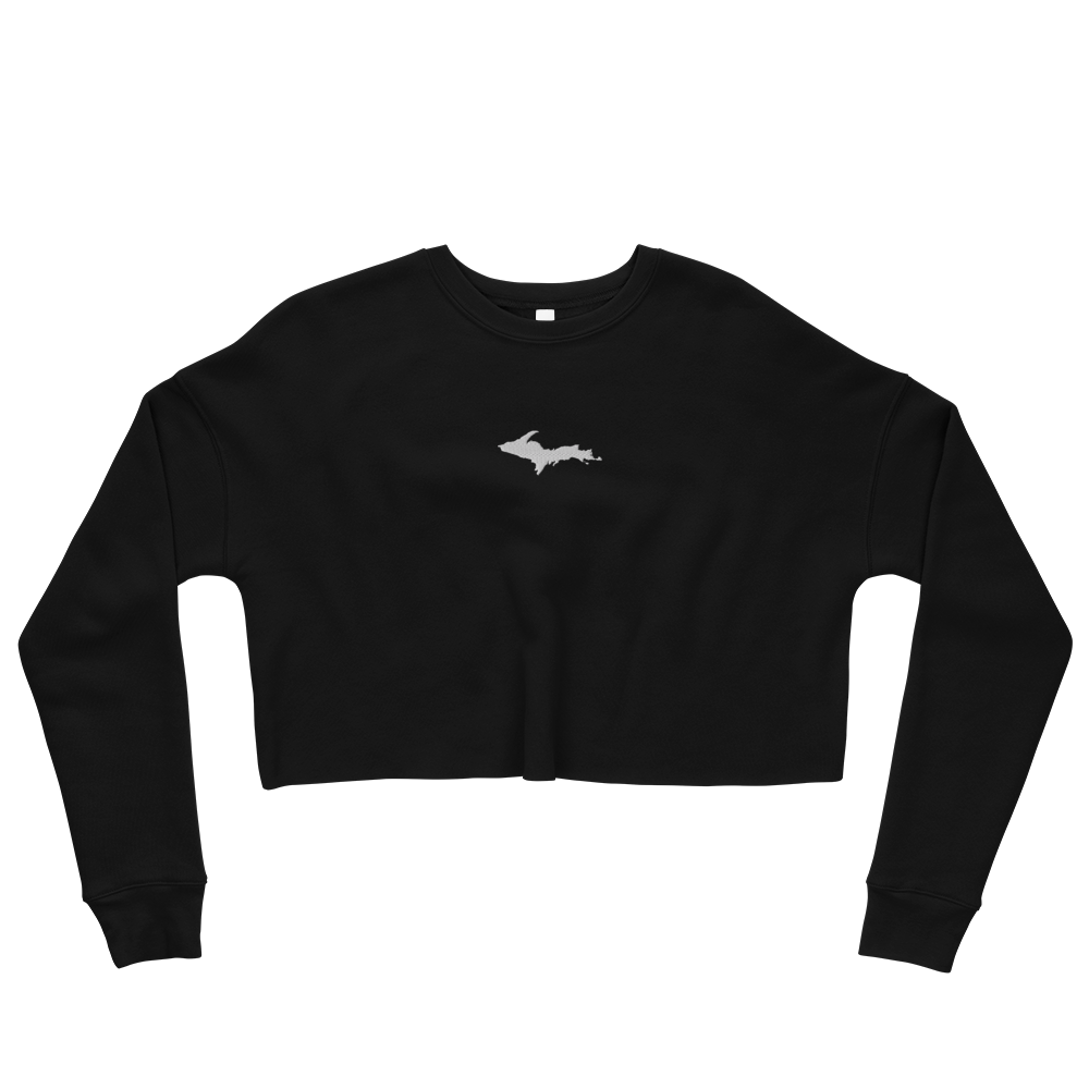 Michigan Upper Peninsula Cropped Sweatshirt (w/ Embroidered UP Outline)