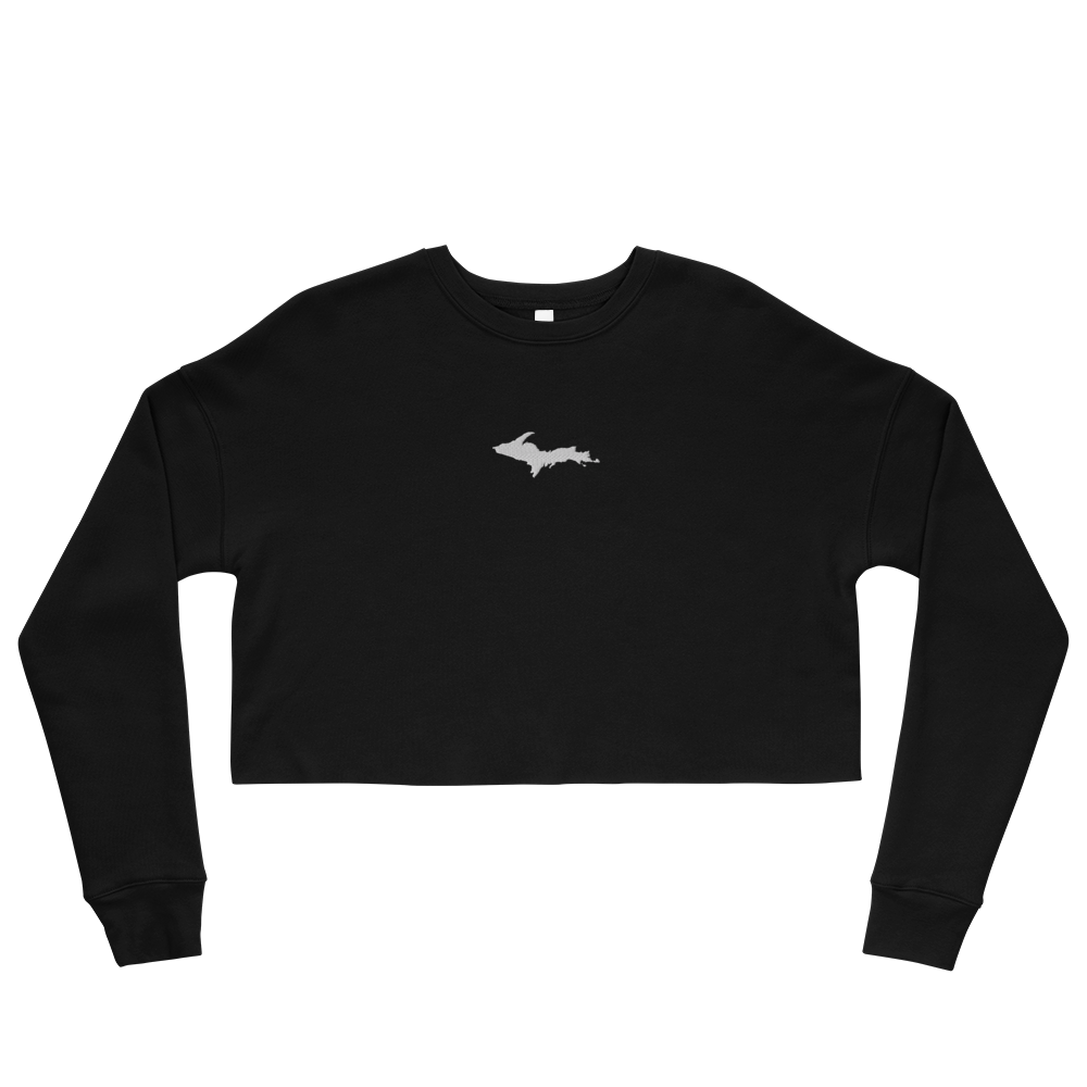 Michigan Upper Peninsula Cropped Sweatshirt (w/ Embroidered UP Outline)