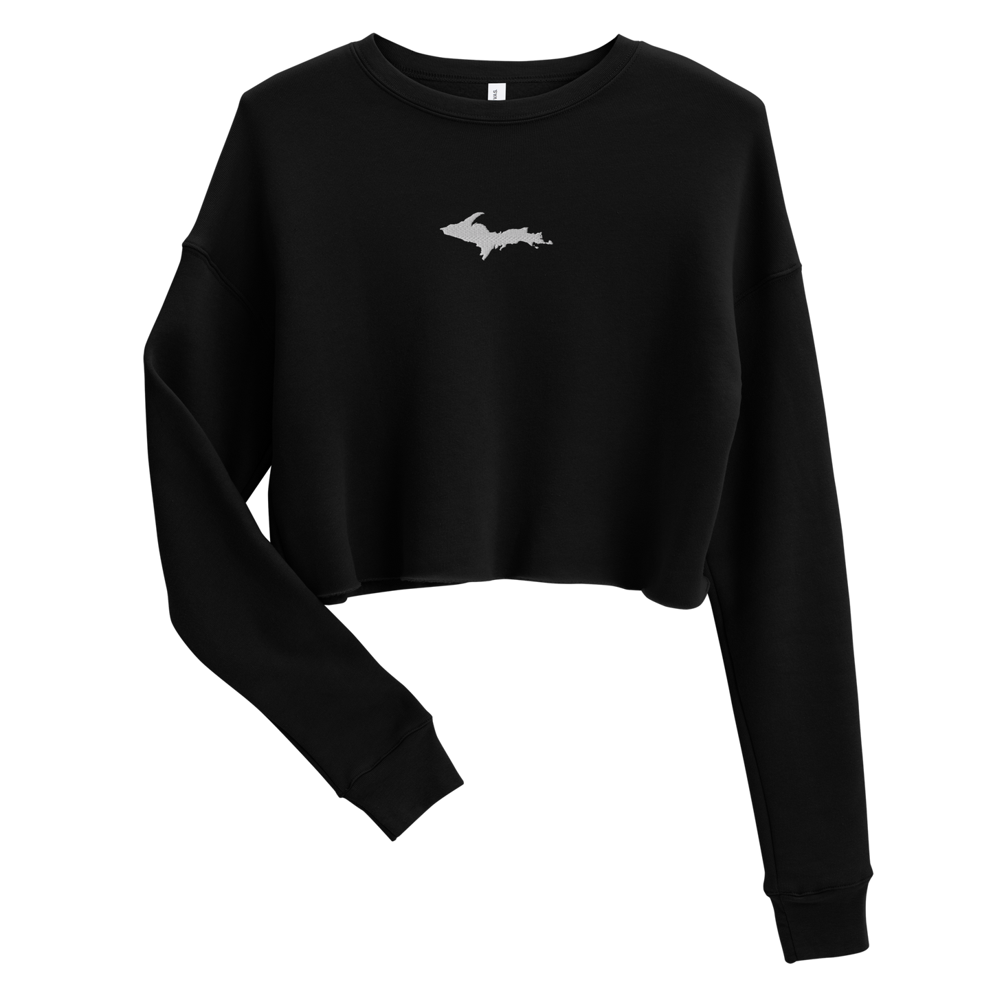 Michigan Upper Peninsula Cropped Sweatshirt (w/ Embroidered UP Outline)