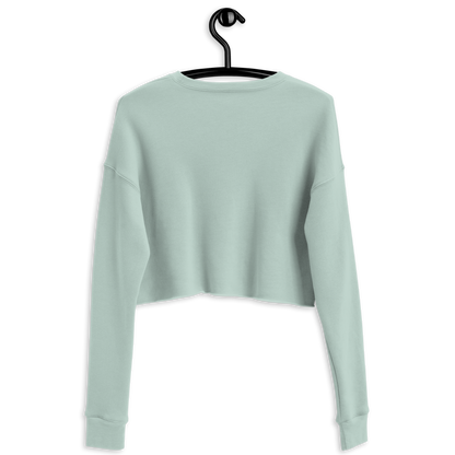 Michigan Upper Peninsula Cropped Sweatshirt (w/ Azure UP Outline)