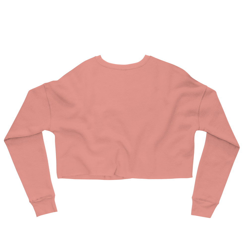 Michigan Upper Peninsula Cropped Sweatshirt (w/ Embroidered Pink UP Outline)