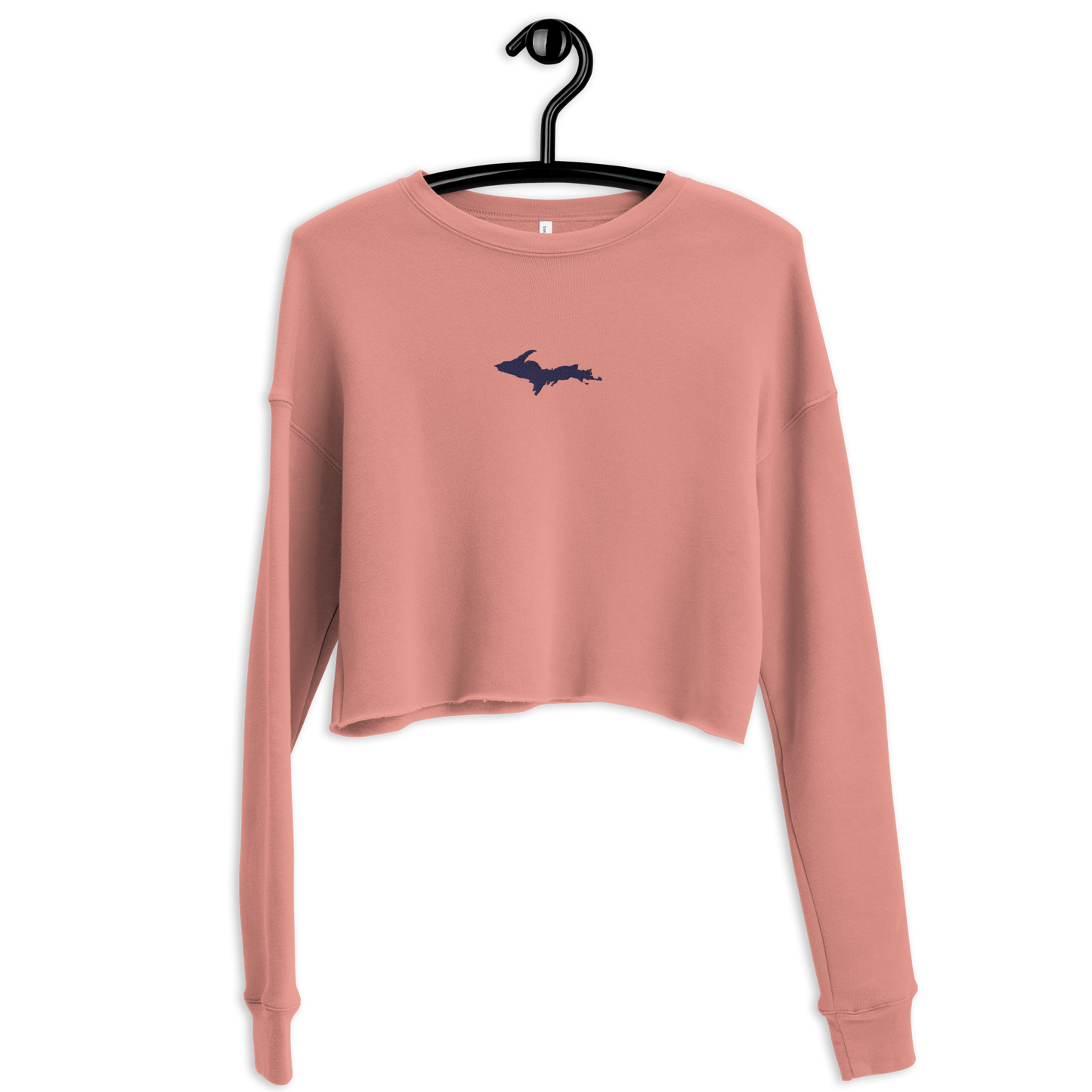 Michigan Upper Peninsula Cropped Sweatshirt (w/ Embroidered UP Outline)