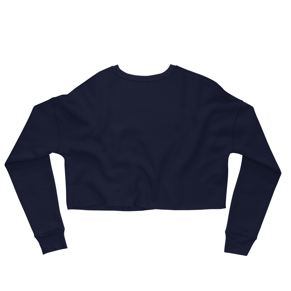 Michigan Upper Peninsula Cropped Sweatshirt (w/ Embroidered Pink UP Outline)