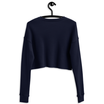 Michigan Upper Peninsula Cropped Sweatshirt (w/ Embroidered Pink UP Outline)