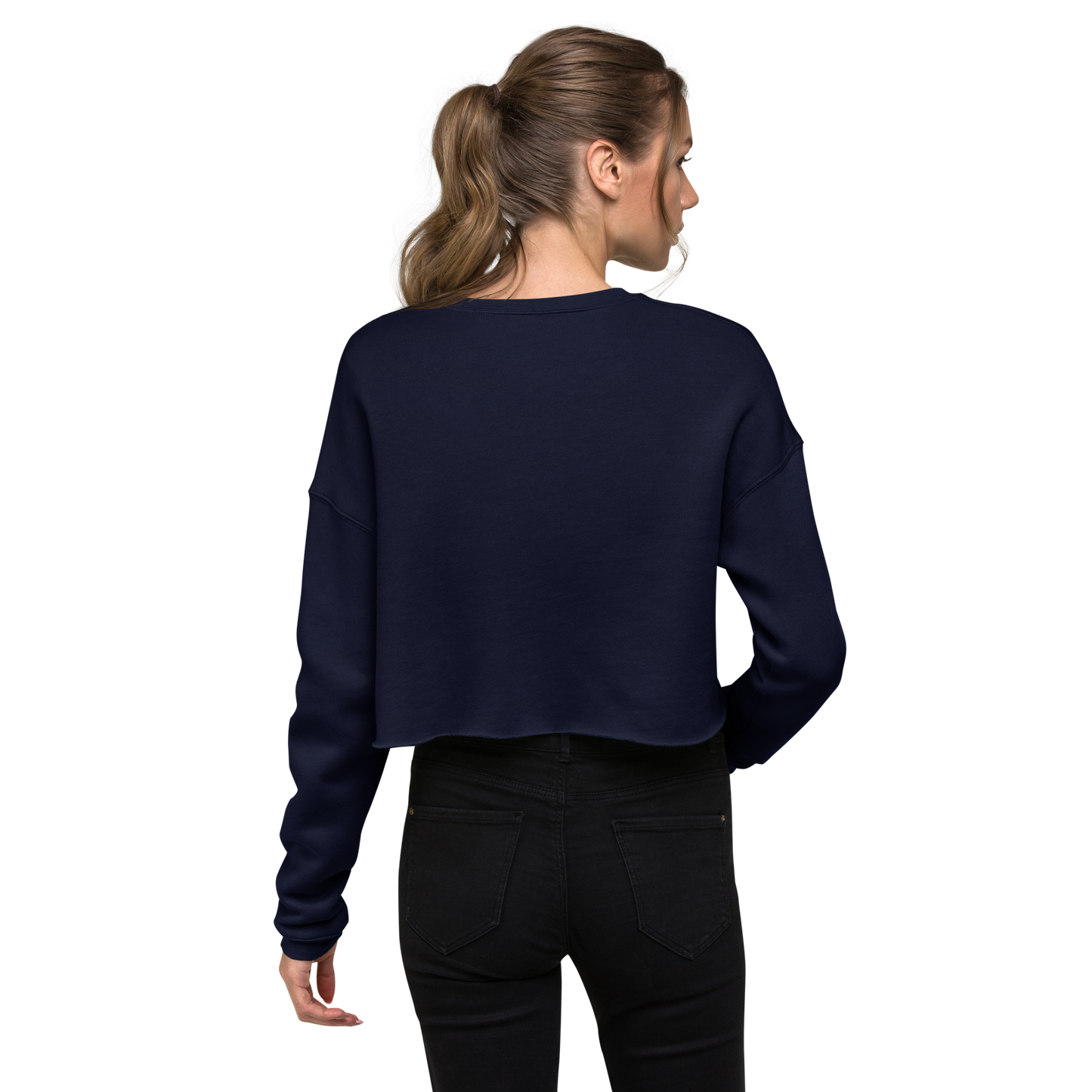 Michigan Upper Peninsula Cropped Sweatshirt (w/ Embroidered Gold UP Outline)