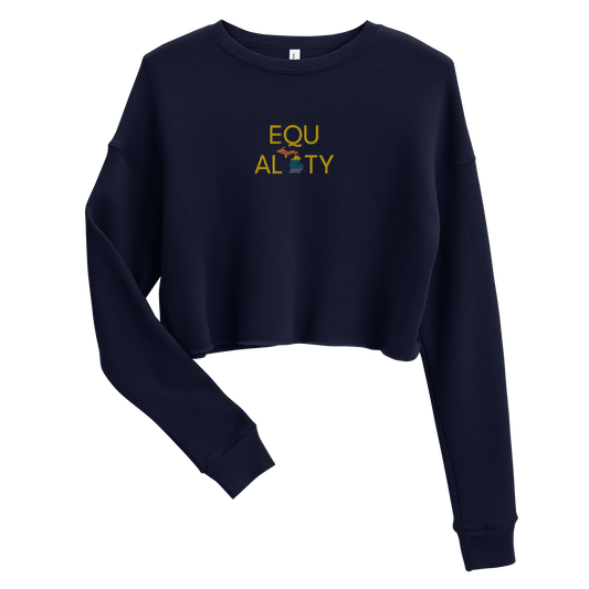 Michigan 'Equality' Sweatshirt | Women's Cropped - Circumspice Michigan