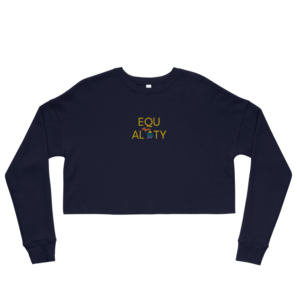 Michigan 'Equality' Sweatshirt | Women's Cropped - Circumspice Michigan