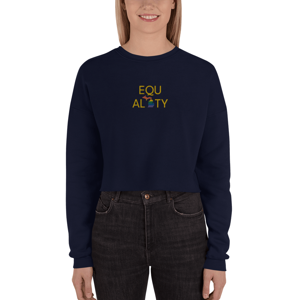 Michigan 'Equality' Sweatshirt | Women's Cropped - Circumspice Michigan