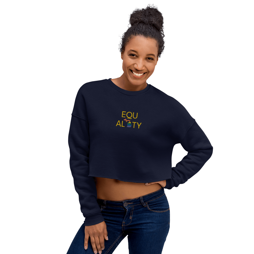 Michigan 'Equality' Sweatshirt | Women's Cropped - Circumspice Michigan