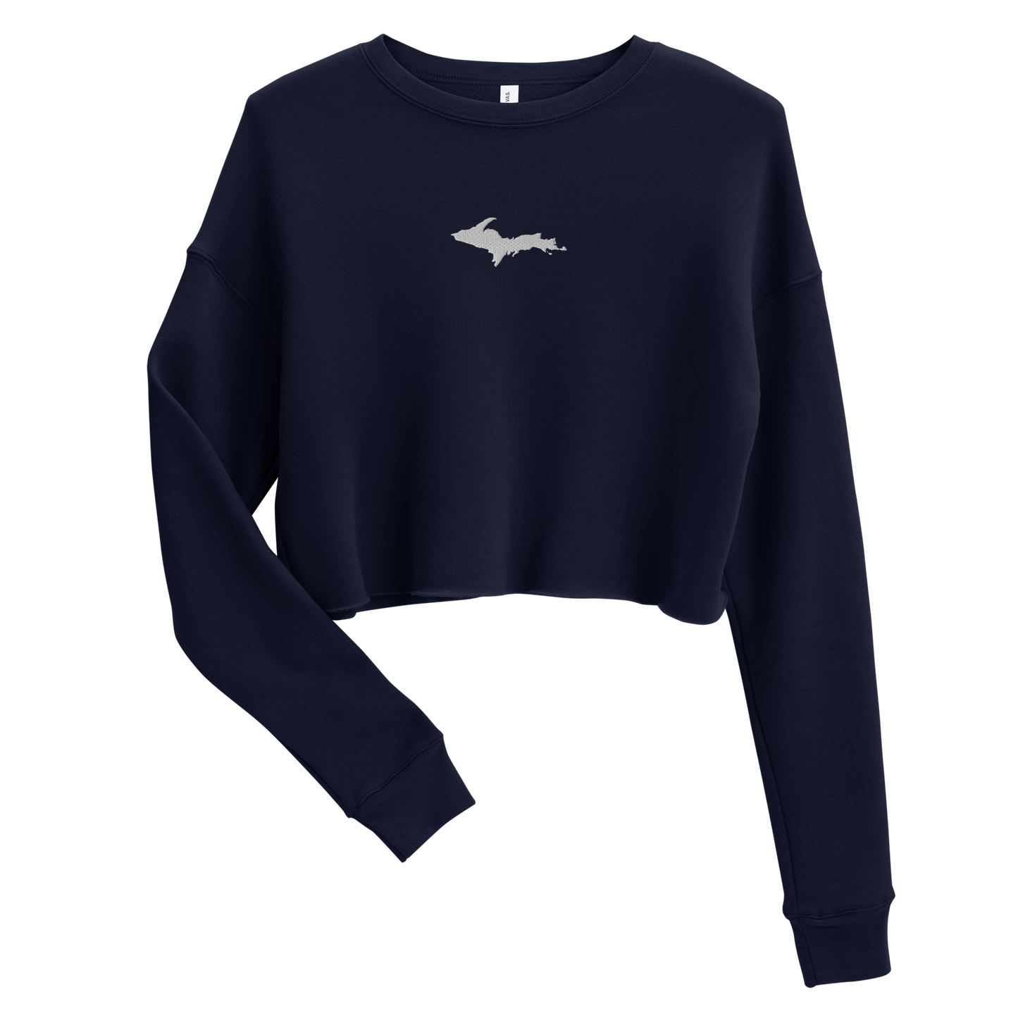 Michigan Upper Peninsula Cropped Sweatshirt (w/ Embroidered UP Outline)