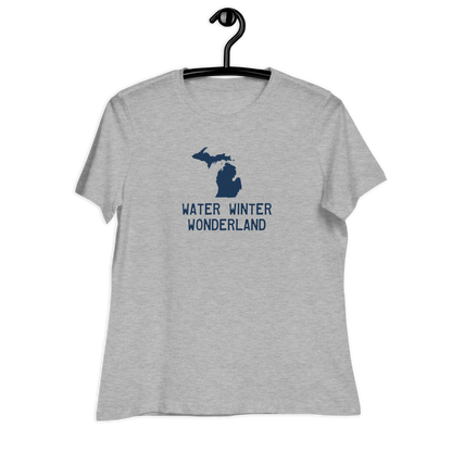 'Winter Water Wonderland' Michigan T-Shirt | Women's Relaxed Fit