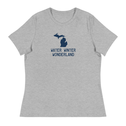 'Winter Water Wonderland' Michigan T-Shirt | Women's Relaxed Fit