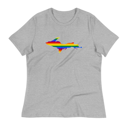 Michigan Upper Peninsula T-Shirt (w/ UP Pride Outline) | Women's Relaxed Fit