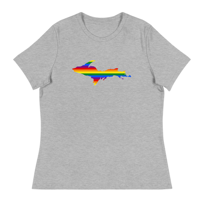 Michigan Upper Peninsula T-Shirt (w/ UP Pride Outline) | Women's Relaxed Fit