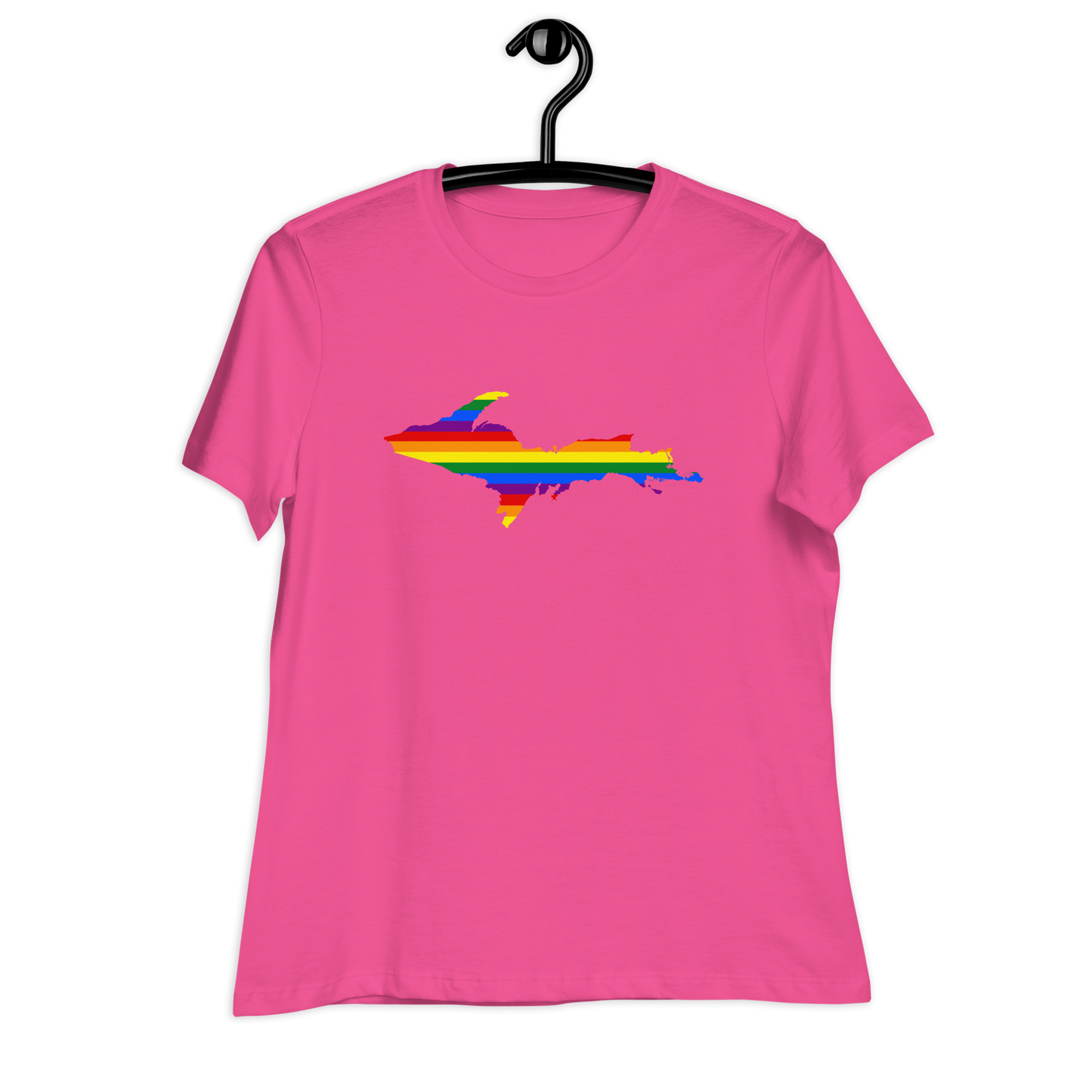 Michigan Upper Peninsula T-Shirt (w/ UP Pride Outline) | Women's Relaxed Fit