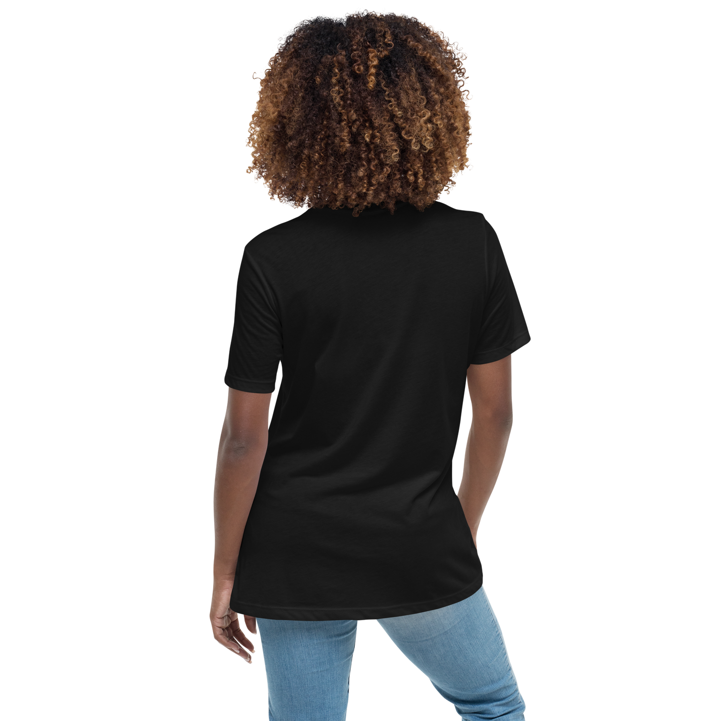 Michigan Upper Peninsula T-Shirt (w/ Azure UP Outline) | Women's Relaxed Fit