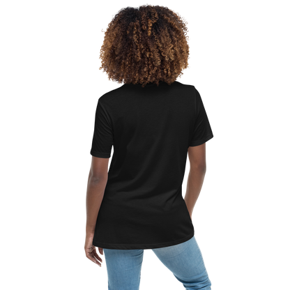 Michigan Upper Peninsula T-Shirt (w/ Azure UP Outline) | Women's Relaxed Fit