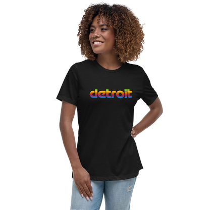 'Detroit' T-Shirt (1980s Pomaceous Computer Parody) | Women's Relaxed Fit