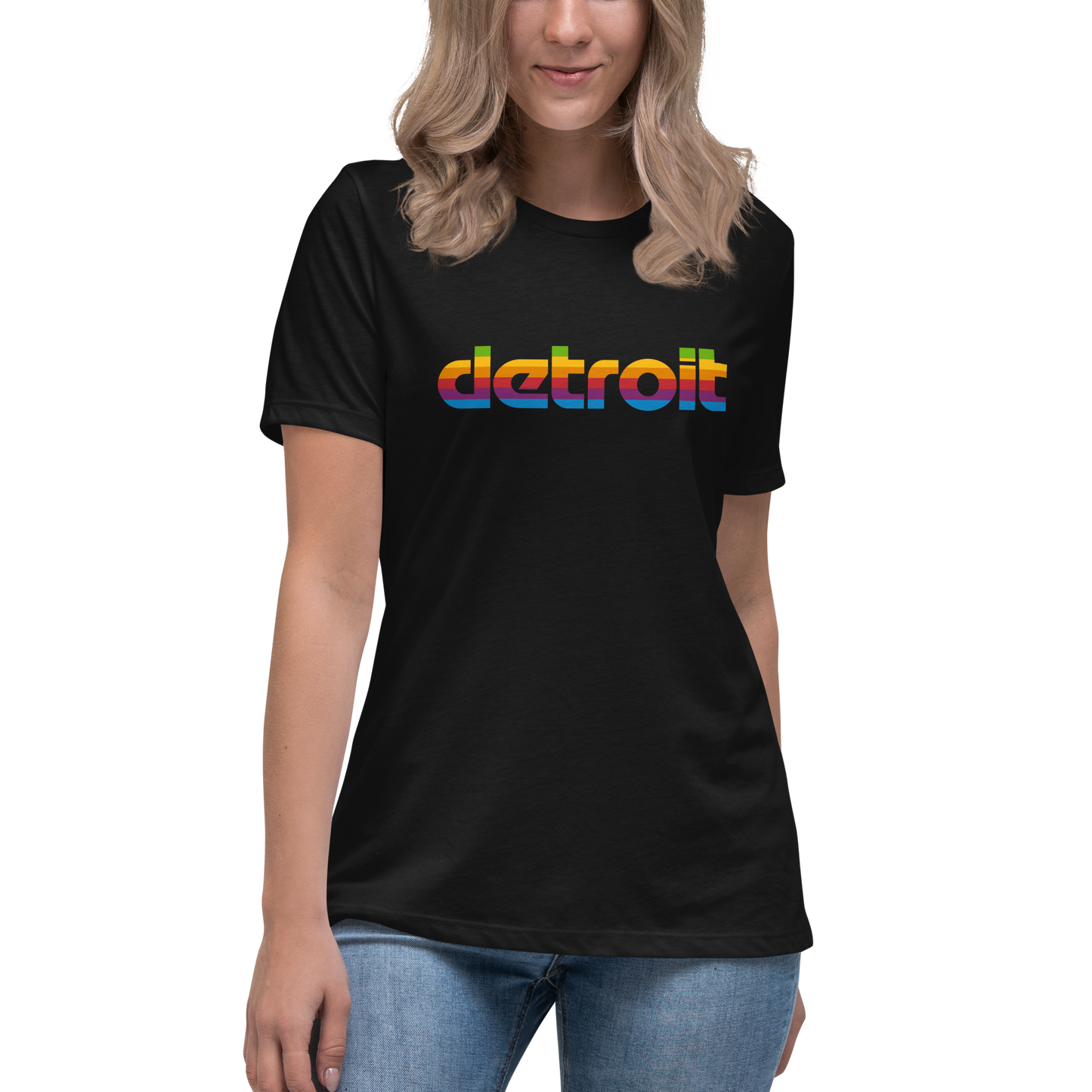 'Detroit' T-Shirt (1980s Pomaceous Computer Parody) | Women's Relaxed Fit