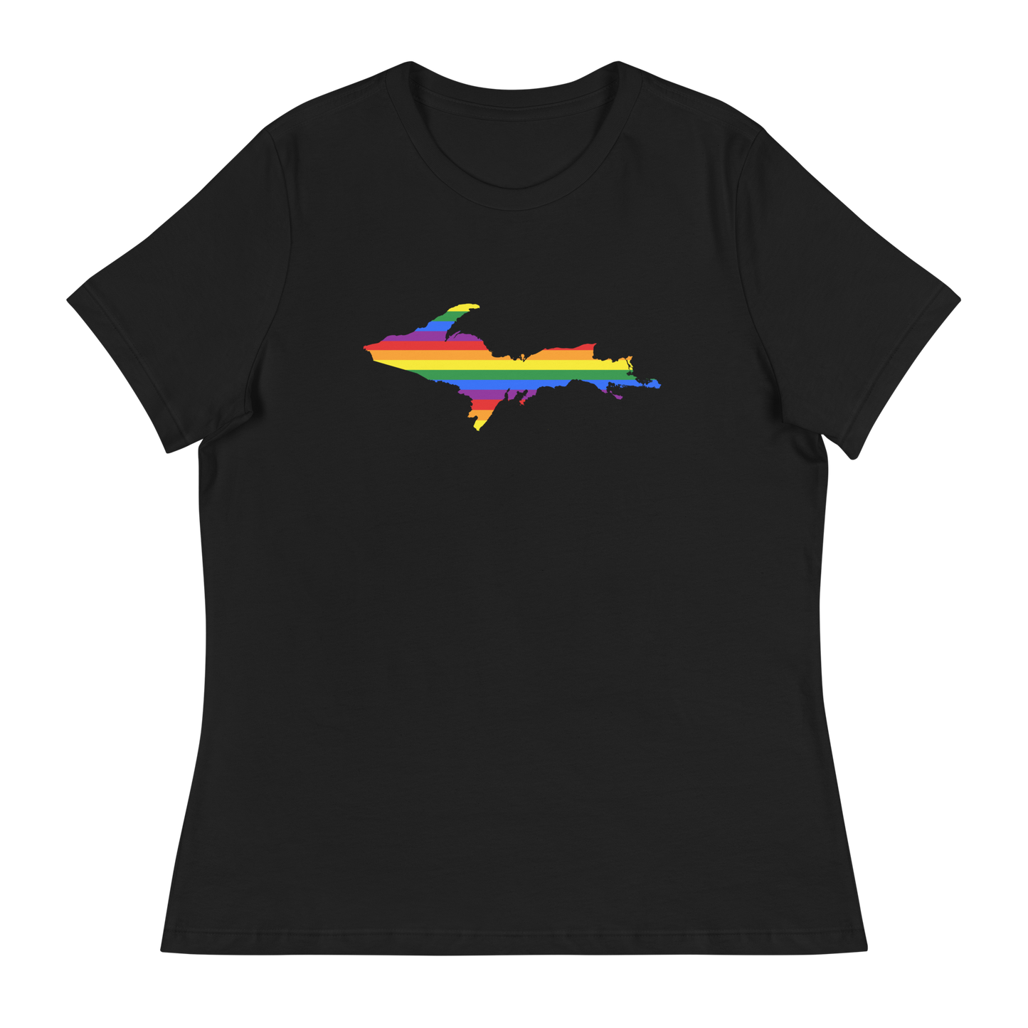 Michigan Upper Peninsula T-Shirt (w/ UP Pride Outline) | Women's Relaxed Fit