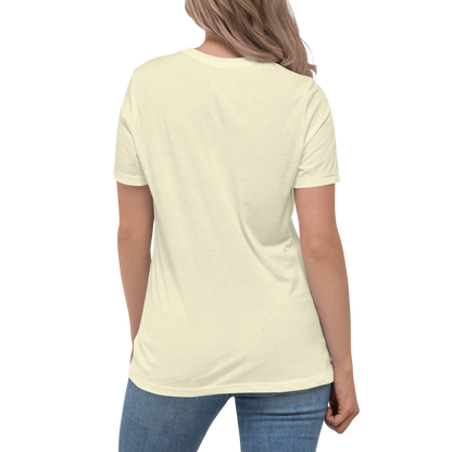 Michigan Upper Peninsula T-Shirt (w/ Azure UP Outline) | Women's Relaxed Fit