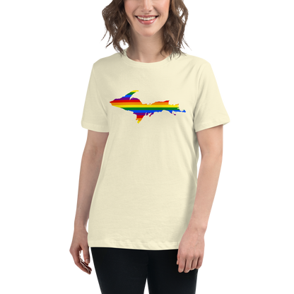 Michigan Upper Peninsula T-Shirt (w/ UP Pride Outline) | Women's Relaxed Fit