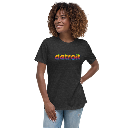 'Detroit' T-Shirt (1980s Pomaceous Computer Parody) | Women's Relaxed Fit