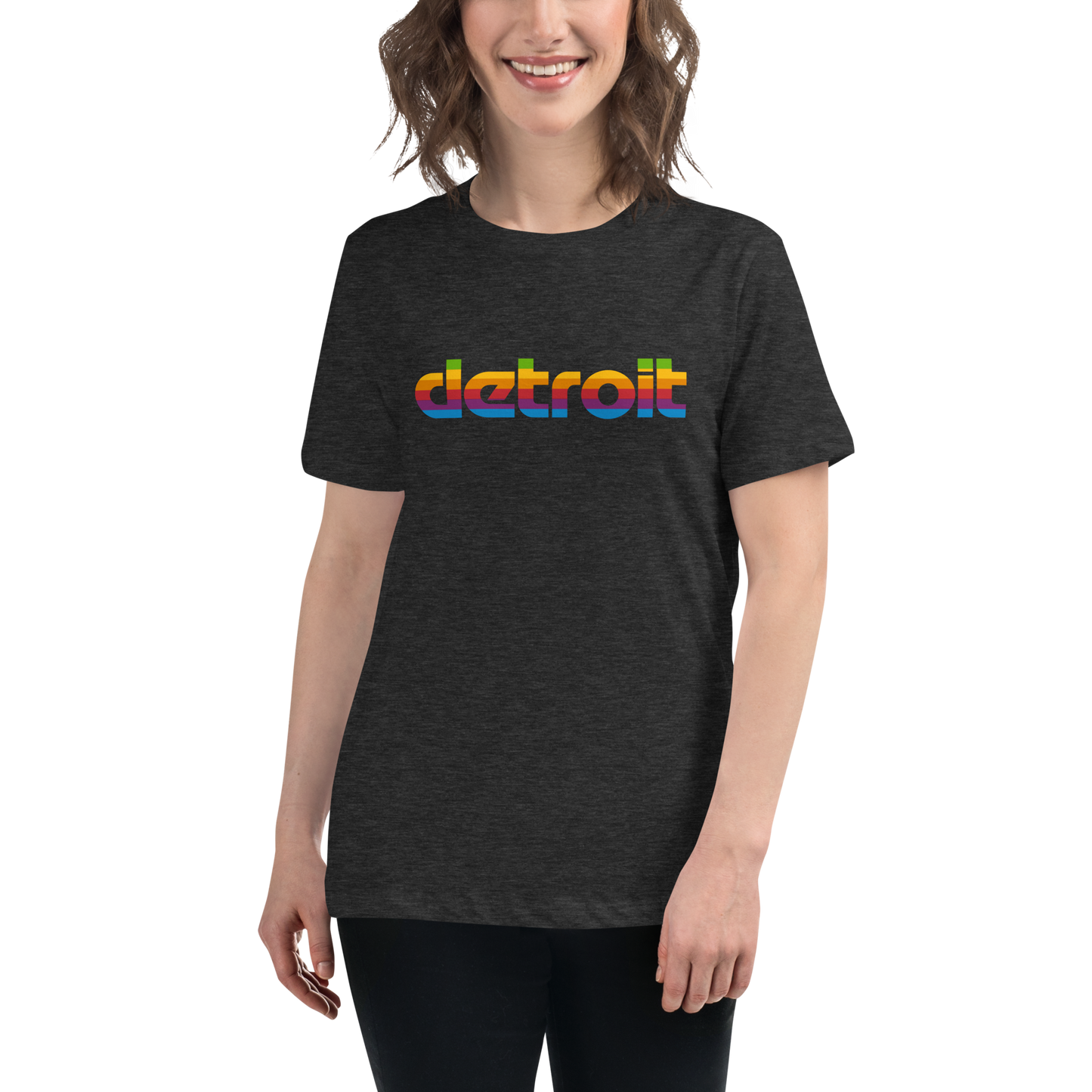 'Detroit' T-Shirt (1980s Pomaceous Computer Parody) | Women's Relaxed Fit